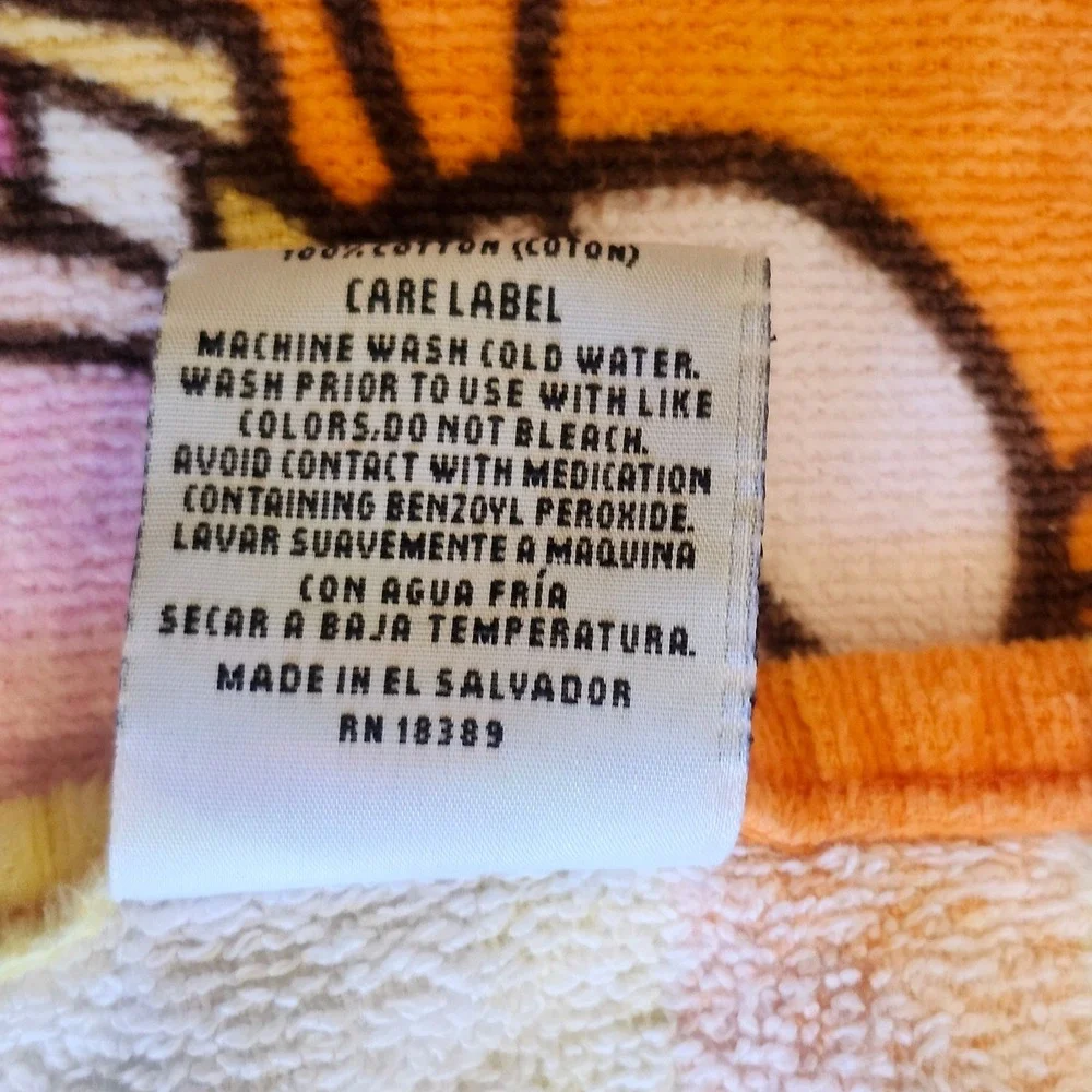 Vintage Dora the Explorer Beach Towel Orange Una Fiesta Vintage Y2K